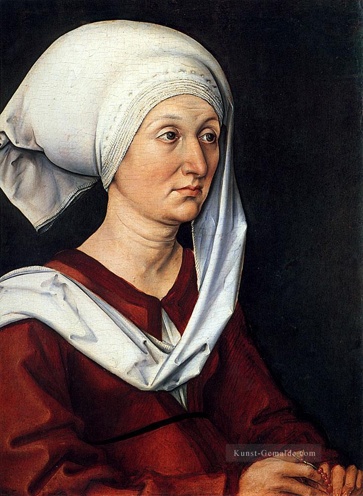 Porträt von Barbara Dürer Nothern Renaissance Albrecht Dürer Ölgemälde
